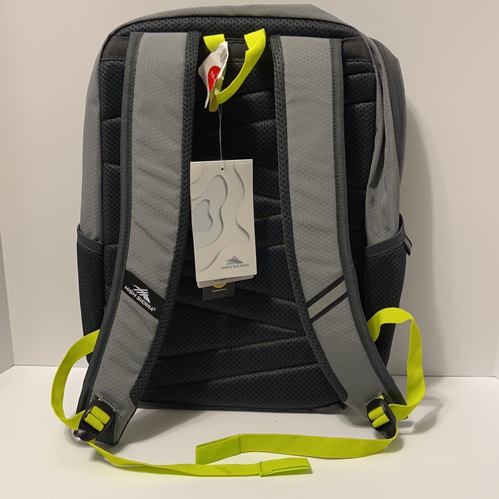 High Sierra Outburst 18” Gray Reflective Backpack with Adjustable Foam Straps - Picture 5 of 9
